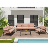 ACME Rajni Oak & Antique White Finish Rajni Patio-Pillow (10Pcs) Model OT01770